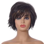 WIG-396 Ladies Fluffy Short Curved Head Set Chemical Fiber Wig - Image 2