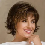 WIG-396 Ladies Fluffy Short Curved Head Set Chemical Fiber Wig - Image 4