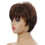 WIG-155 Ladies Short Curly Wig High Temperature Silk Chemical Fiber Headgear - Image 3