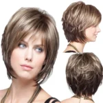 Women High Temperature Silk Curly Short Hair Wig - Image 3