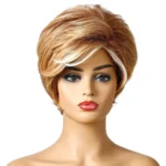 WIG-181 Ladies Short Curly Hair High Temperature Silk Wig Chemical Fiber Headgear - Image 2