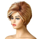WIG-181 Ladies Short Curly Hair High Temperature Silk Wig Chemical Fiber Headgear - Image 3