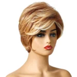 WIG-181 Ladies Short Curly Hair High Temperature Silk Wig Chemical Fiber Headgear - Image 4