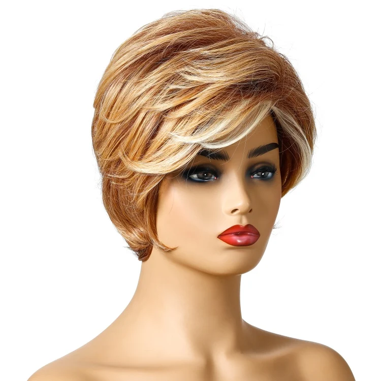 TBD0603504801_B3.webp WIG-181 Ladies Short Curly Hair High Temperature Silk Wig Chemical Fiber Headgear - Image 4