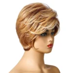 WIG-181 Ladies Short Curly Hair High Temperature Silk Wig Chemical Fiber Headgear - Image 5