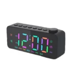 RGB Color Changing LED Digital Alarm Clock with FM Radio Built-in 8 Natural Music