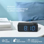 RGB Color Changing LED Digital Alarm Clock with FM Radio Built-in 8 Natural Music - Image 6