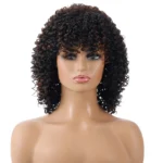 WIG-T130H Ladies Short Curly Hair High Temperature Silk Wig Chemical Fiber Headgear - Image 2