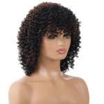 WIG-T130H Ladies Short Curly Hair High Temperature Silk Wig Chemical Fiber Headgear - Image 5