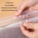 10pcs EVA Refrigerator Reusable Food Airtight Peservation Bag, Size: - Image 3