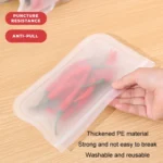 10pcs EVA Refrigerator Reusable Food Airtight Peservation Bag, Size: - Image 4