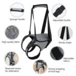 Dog Hind Leg Auxiliary Strap Decompression Auxiliary Travel Belt For Elderly and Injured Dog - Image 3