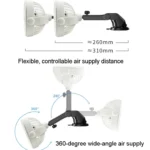 Car Suction Cup Fan Desktop Dormitory Office Kitchen Fan - Image 4