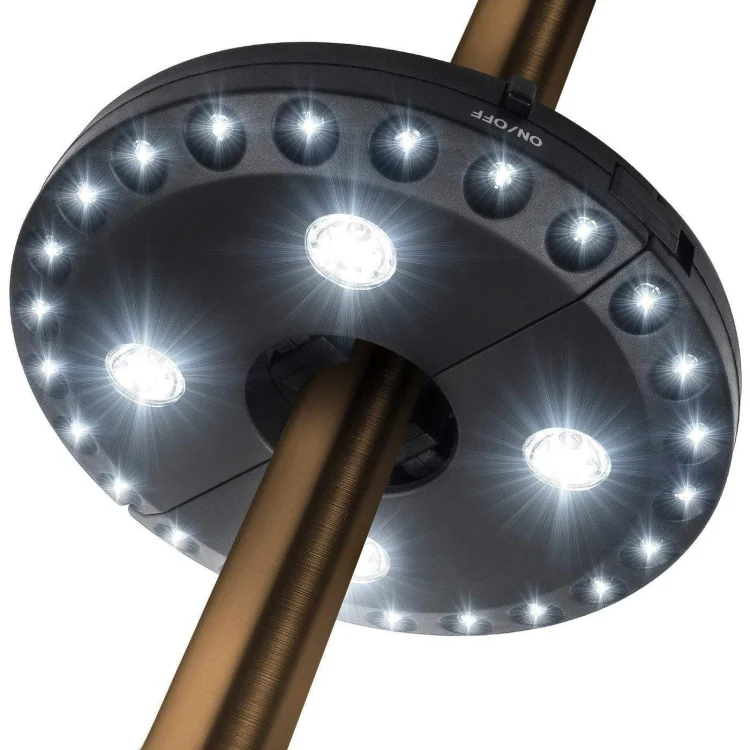 24+4 LEDs Umbrella Light Balcony Emergency Tent Light Camping Ligh for 2.5-3.5cm Pole
