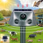 SK031 Four-Sided Solar Animal Repeller Bird Repeller Ultrasonic Rat Repeller - Image 2