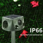 SK031 Four-Sided Solar Animal Repeller Bird Repeller Ultrasonic Rat Repeller - Image 3