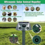 SK031 Four-Sided Solar Animal Repeller Bird Repeller Ultrasonic Rat Repeller - Image 6