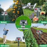 SK031 Four-Sided Solar Animal Repeller Bird Repeller Ultrasonic Rat Repeller - Image 9