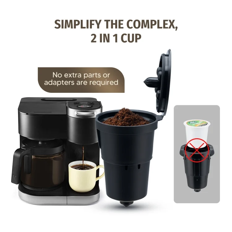 TBD0603520701_B1.webp For Keurig Reusable Coffee Capsule Filter Cup Refillable K Cup Filter Basket Pod - Image 2