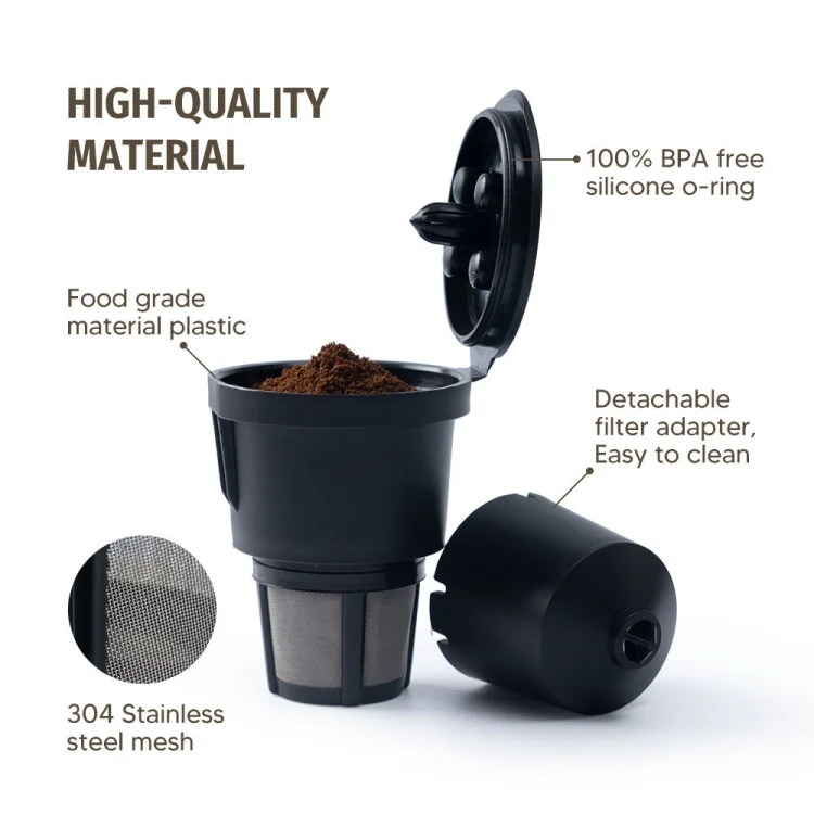 TBD0603520701_B4.webp For Keurig Reusable Coffee Capsule Filter Cup Refillable K Cup Filter Basket Pod - Image 5