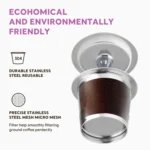 For Keurig Coffee Maker Reusable Filter Cup Stainless Steel Single Hole K Cup - Image 3