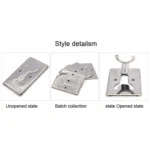 50pcs Small Folding Metal Simple Soldering Iron Rack - Image 3