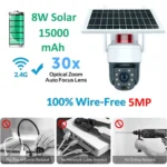 RH-Q10 Graffiti 5MP Wifi Wireless Solar Camera 30X Optical Zoom Auto Tracking Patrol IP66 Waterproof - Image 4