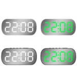 6637 LED Digital Display Temperature Electronic Clock Desktop Mirror Alarm Clock - Image 2