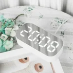6637 LED Digital Display Temperature Electronic Clock Desktop Mirror Alarm Clock - Image 6