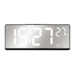 6631 LED Digital Display Multifunctional Electronic Clock Desktop Temperature Mirror Alarm Clock