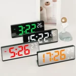 6631 LED Digital Display Multifunctional Electronic Clock Desktop Temperature Mirror Alarm Clock - Image 7