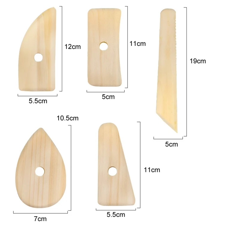 TBD0603526301_B1.webp Wooden Skeleton Knife Pottery Scraper Handmade Tools - Image 2