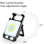 Key Chain Light Magnetic Suction Work Light Rechargeable Flashlight For Outdoor Camping - Image 3