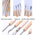 11pcs/set Soft Clay DIY Wooden Knife Tools - Image 3