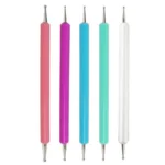 5pcs/set Pottery Tool Indentation Pen Manicure Point Drill Pen