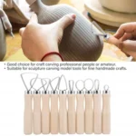 10pcs/set Art Pottery Clay Bulk Scraper Tools - Image 6