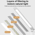 LED Intelligent Digital Display Foldable Desk Lamp, Style: - Image 4