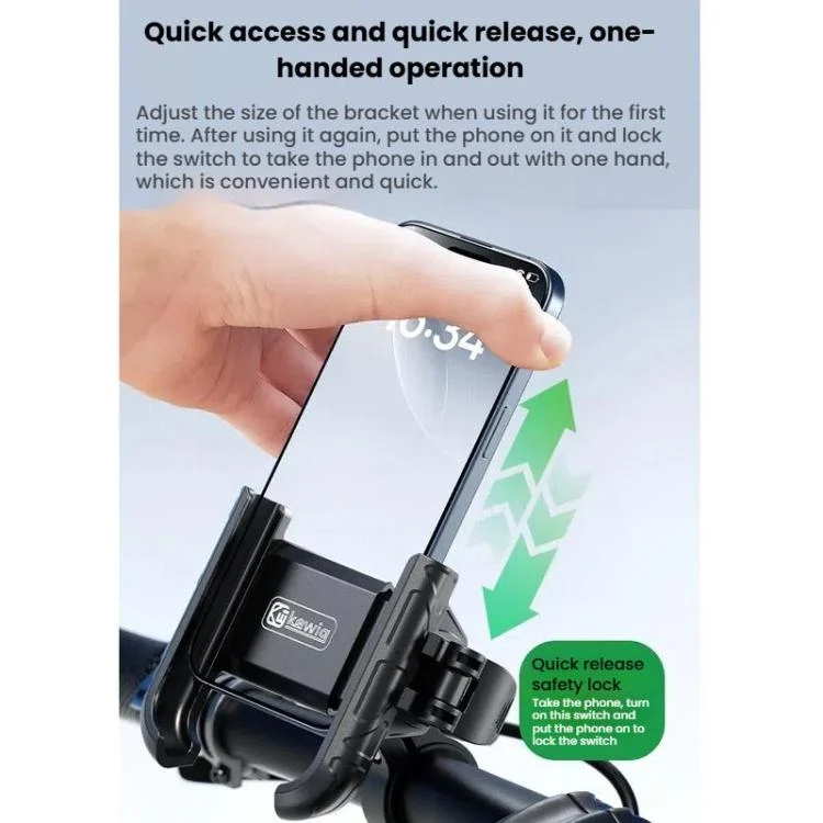 TBD06035351_B4.webp Kewig Motorcycle Bicycle Non-Blocking Mobile Phone Camera Navigation Bracket - Image 5