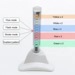 Car Solar Shark Fin With Antenna LED Warning Light - Image 3