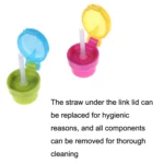 2pcs CJ07205 Baby Straw Lids Portable Drinking Straw Lids for Children - Image 4