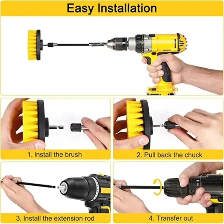 TBD0603540601_B6.webp WRS-DS19 9 in 1 Electric Drill Crevice Cleaning Brushes Car Wash Tools Set - Image 7
