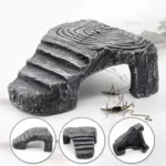 Turtle Aquascape Climbing Platform Reptile Hiding Cave Three Legged Turtle Platform - Image 4