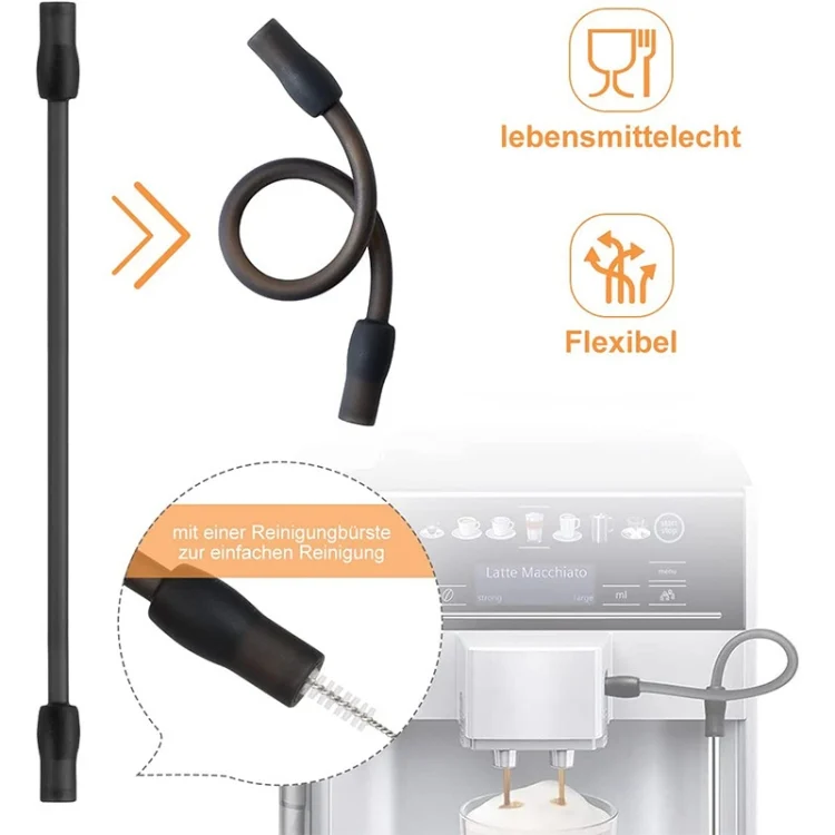TBD0603548701_B3.webp For Bosch VeroAroma / Siemens EQ.6 Series Coffee Machine Milk Pipe and Cleaning Brush Set - Image 4
