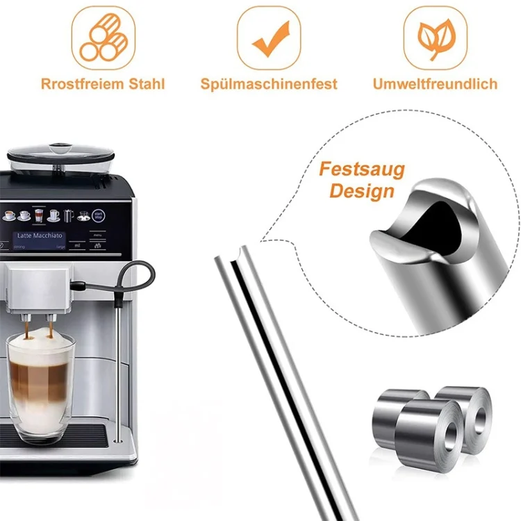 TBD0603548701_B4.webp For Bosch VeroAroma / Siemens EQ.6 Series Coffee Machine Milk Pipe and Cleaning Brush Set - Image 5