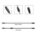 12V/24V Car Refrigerator Cable B Suffix Cigarette Lighter Plug Power Cord, Length: - Image 3