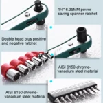 16 In 1 Socket Driver Head Ratchet Wrench Set - Image 5