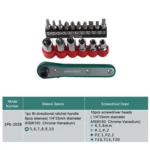 16 In 1 Socket Driver Head Ratchet Wrench Set - Image 8