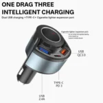 5V3A Cigarette Lighter PD Super Fast Charging Multifunctional Car Charger - Image 3