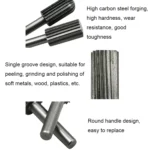 Hard High Carbon Steel Rotary Carving Knife Abrasive Processing Grinding Head Set - Image 4