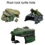 Resin Turtle Sunbed Climbing Table Stump Hideaway House Sunback Table - Image 2